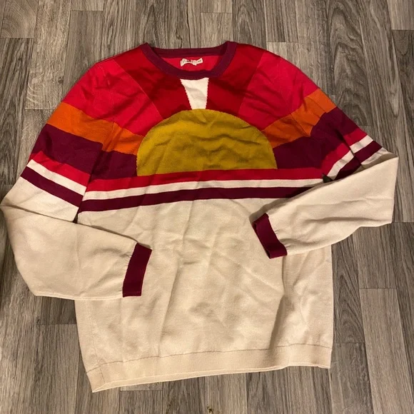 NWOT Faherty Sunray horizon sweater merino wool - Picture 3 of 8